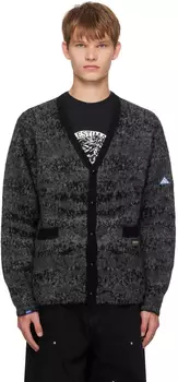 Серый жаккардовый кардиган DEVA STATES