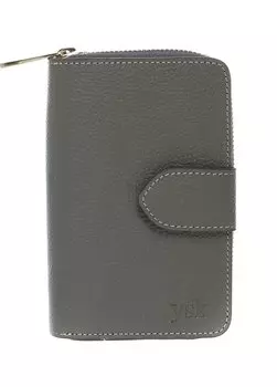 Серый женский кожаный кошелек Ysk, серый