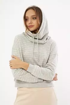 Серый женский свитшот с воротником-стойкой Chandraswear