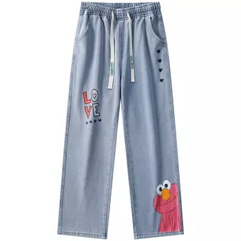 SESAME STREET Джинсы унисекс «УЛИЦА СЕЗАМ», Черный