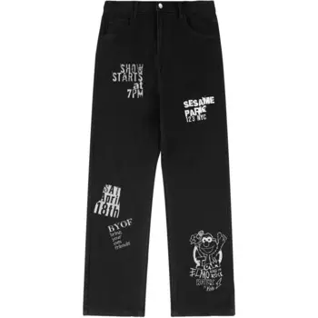 SESAME STREET Джинсы унисекс «УЛИЦА СЕЗАМ», Светло-синий