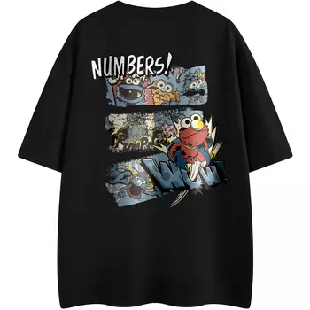 SESAME STREET Футболка унисекс «УЛИЦА СЕЗАМ», Драконий фрукт красный