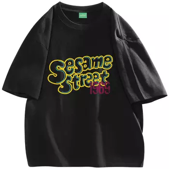 SESAME STREET Футболка унисекс «УЛИЦА СЕЗАМ», Темно-серый