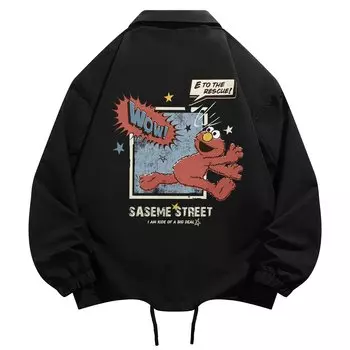 SESAME STREET Куртка унисекс «УЛИЦА СЕЗАМ», Черный