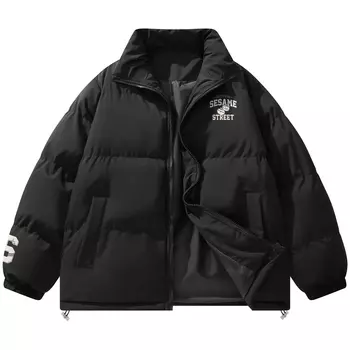 SESAME STREET Стеганая куртка унисекс «УЛИЦА СЕЗАМ», Черный