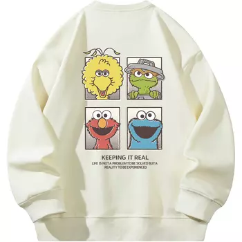 SESAME STREET Толстовка унисекс «УЛИЦА СЕЗАМ», Апельсин