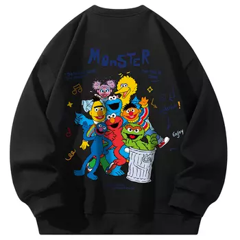 SESAME STREET Толстовка унисекс «УЛИЦА СЕЗАМ», Черный