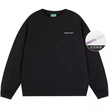 SESAME STREET Толстовка унисекс «УЛИЦА СЕЗАМ», Китайский красный [круглый вырез и флис]