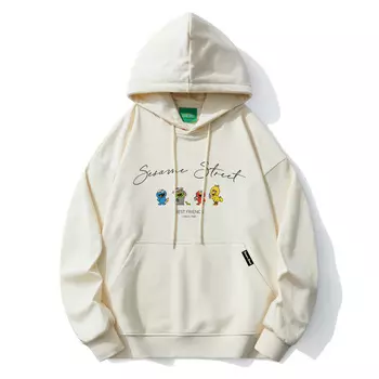 SESAME STREET Толстовка унисекс «УЛИЦА СЕЗАМ», Light Heather Gray