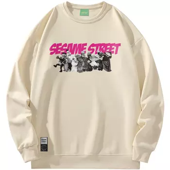 SESAME STREET Толстовка унисекс «УЛИЦА СЕЗАМ», Пастельный зеленый