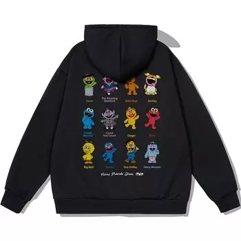 SESAME STREET Толстовка унисекс «УЛИЦА СЕЗАМ», Светло-серый