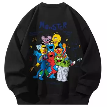 SESAME STREET Толстовка унисекс «УЛИЦА СЕЗАМ», Военно-морской