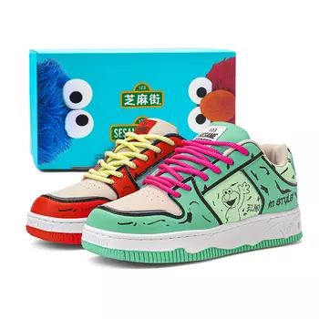 SESAME STREET УЛИЦА СЕЗАМ Обувь для скейтбординга унисекс, Белый