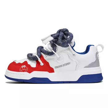 SESAME STREET УЛИЦА СЕЗАМ Обувь для скейтбординга унисекс, Белый/Синий/Красный