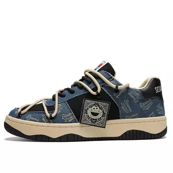 SESAME STREET УЛИЦА СЕЗАМ Стильные кроссовки для скейтбординга унисекс, Синий