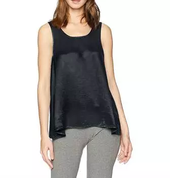 Сесе атласный топ с открытой спиной черного цвета PJ Harlow