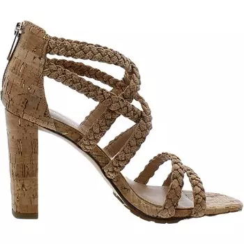 SESKA Женские туфли на каблуке из искусственной кожи на молнии Donald J. Pliner, цвет Natural/Platino