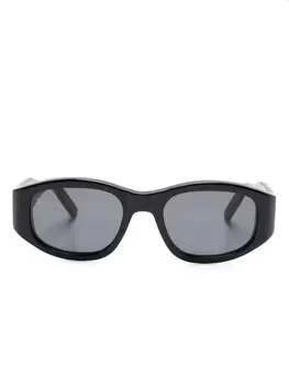 Sestini Eyewear солнцезащитные очки Nove в прямоугольной оправе, черный