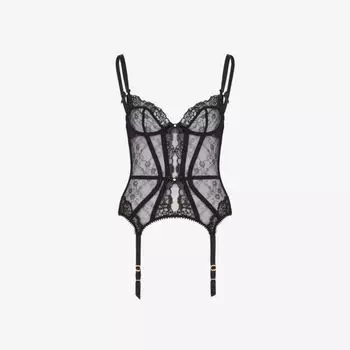 Сетчатая баска Edwina с бантом Agent Provocateur, черный