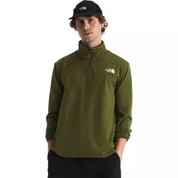 Сетчатая флисовая куртка Cedar Trail с молнией на 1/4 The North Face, зеленый