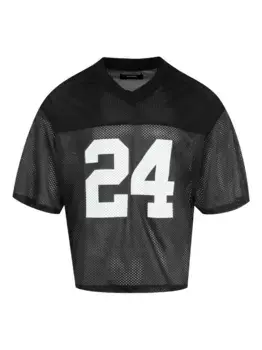 Сетчатая футболка 24 Nahmias, черный