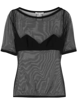 Сетчатая футболка Nensi Dojaka, черный