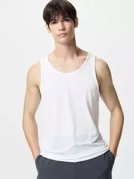 Сетчатая майка airism Uniqlo, белый