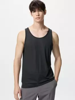 Сетчатая майка airism Uniqlo, черный