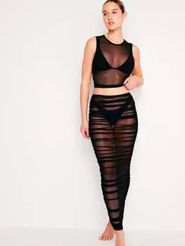 Сетчатая майка Good American, черный