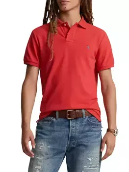 Сетчатая рубашка-поло Polo Ralph Lauren, красный