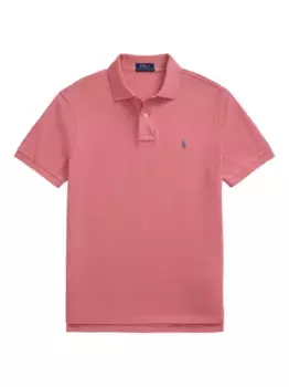 Сетчатая рубашка поло POLO RALPH LAUREN, розовый