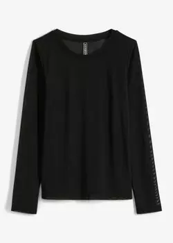 Сетчатая рубашка Rainbow, черный