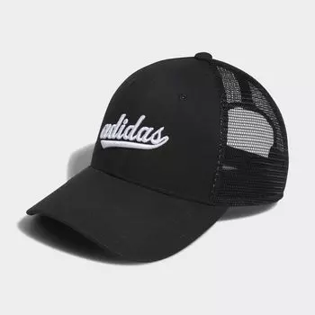 Сетчатая шляпа дальнобойщика Adidas, цвет Black/White