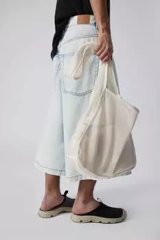 Сетчатая сумка через плечо Weekday, белый