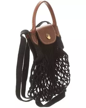 Сетчатая сумка Longchamp Le Pliage Filet XS, черный