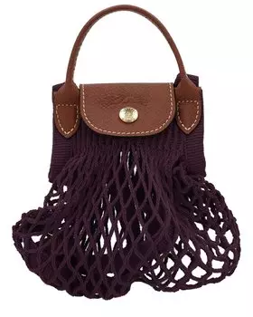 Сетчатая сумка Longchamp Le Pliage Filet XS, фиолетовый