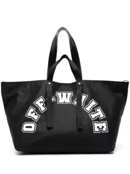 Сетчатая сумка-тоут с логотипом OFF-WHITE, черный