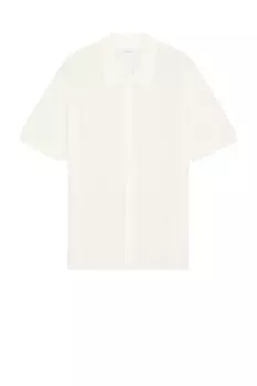 Сетчатая трикотажная рубашка Kenneth Saturdays Nyc, цвет Antique White