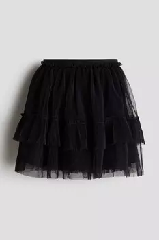Сетчатая юбка H&M, черный