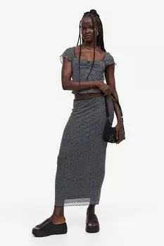 Сетчатая юбка-карандаш H&M