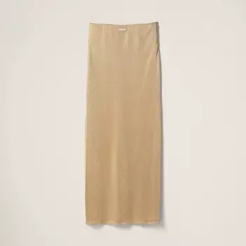 Сетчатая юбка Miu Miu, золотой