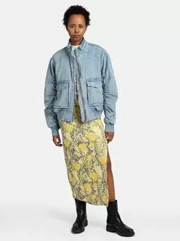 Сетчатая юбка rosalie Free People, желтый