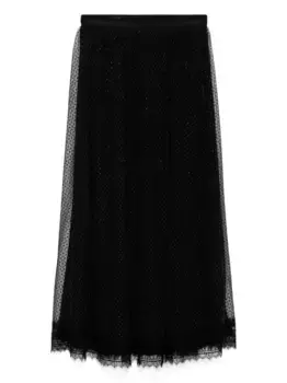 Сетчатая юбка SHIATZY CHEN, черный
