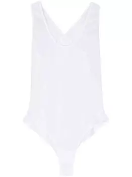 Сетчатое боди Alaa, белый