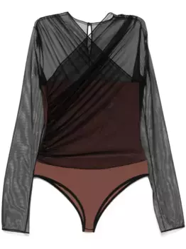 Сетчатое боди Nensi Dojaka, черный