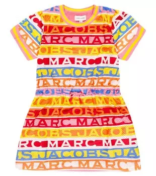Сетчатое мини-платье с логотипом Marc Jacobs, разноцветный