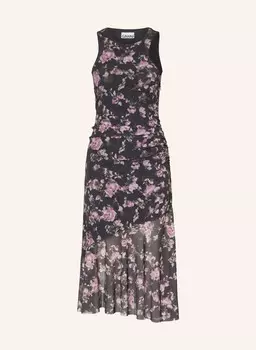 Сетчатое платье Ganni, серый