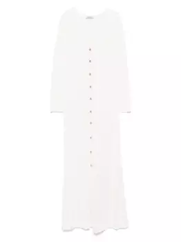 Сетчатое платье макси SANDRO, нейтральный