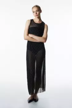 Сетчатое платье миди bodhi Ghospell, черный