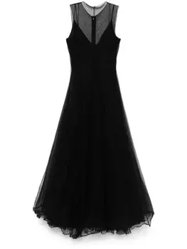 Сетчатое платье миди Marc Le Bihan, черный